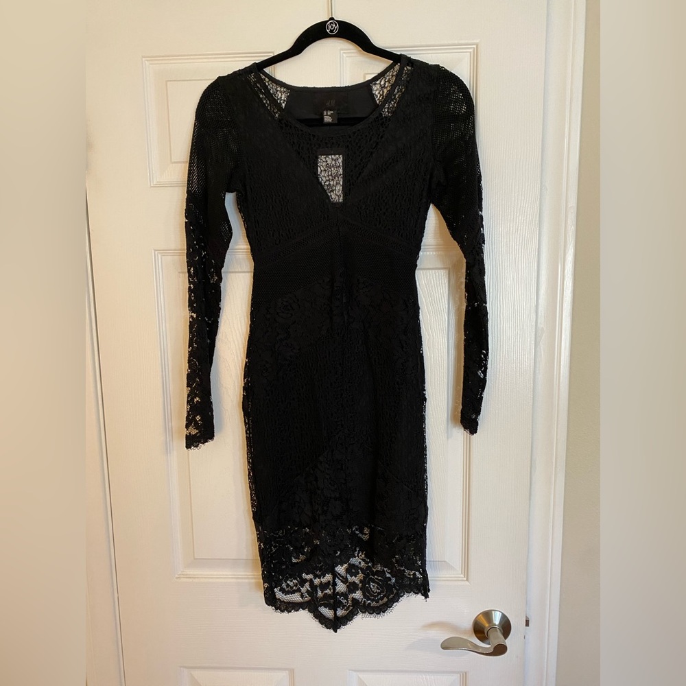 H&M Black Lace Dress